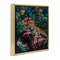 Stupell Industries Fashionable Leopard in Jungle Floating Frame, design by Petal Prints Design
